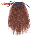 Long Curly Ribbon Tied Wig Ponytail Hair Extension